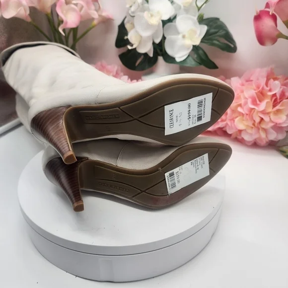 Marc Fisher MF New Cinch Knee High Leather Heeled Boots Size 6.5 - Picture 12 of 14